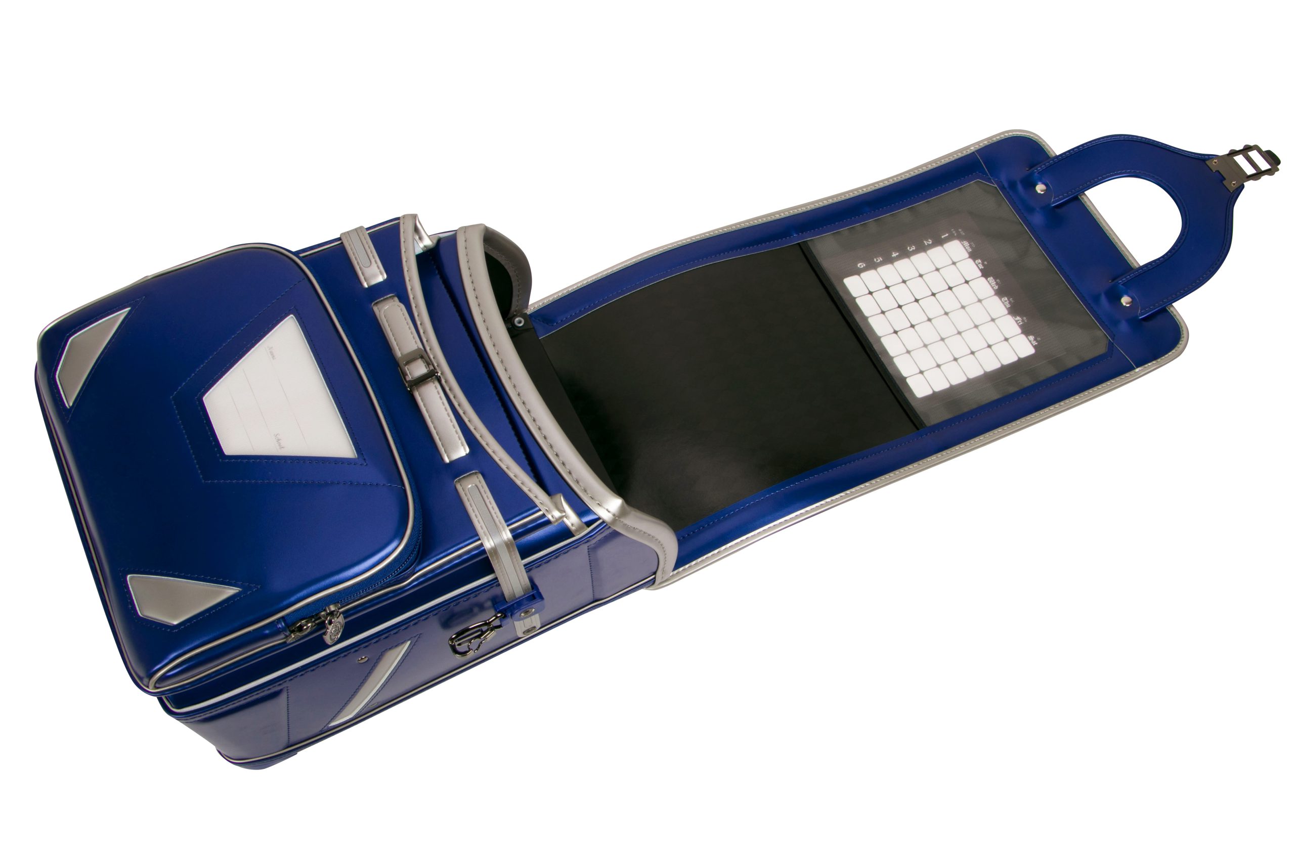 メタリックブルー×シルバー