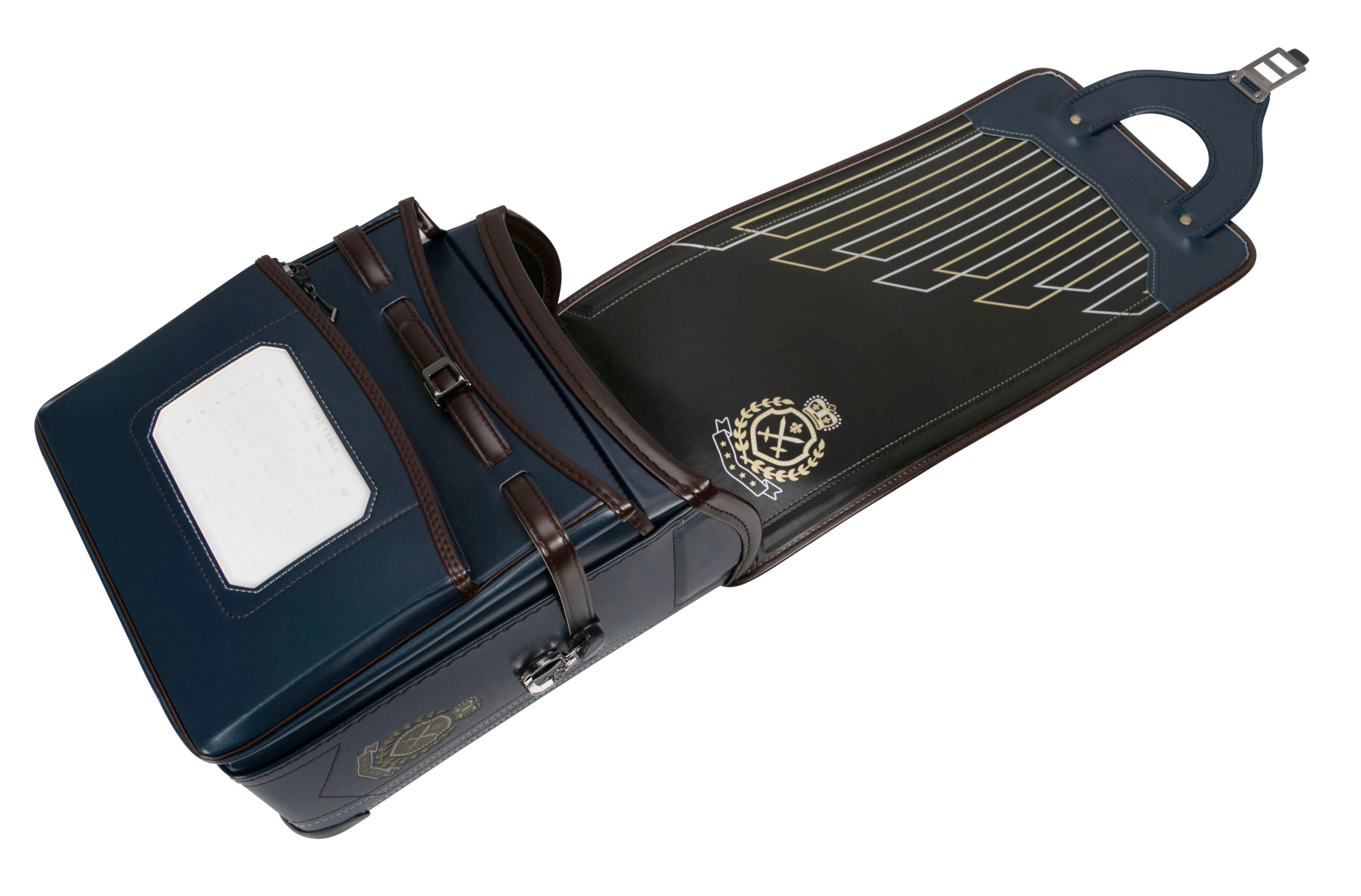 ネイビー×ブラウン